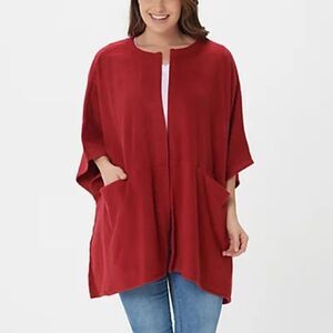 Cuddl Duds Fleecewear Stretch Open Front Wrap